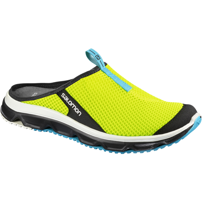 Salomon Israel RX SLIDE 3.0 - Mens Sandals - Fluorescent Green (VTYQ-73560)